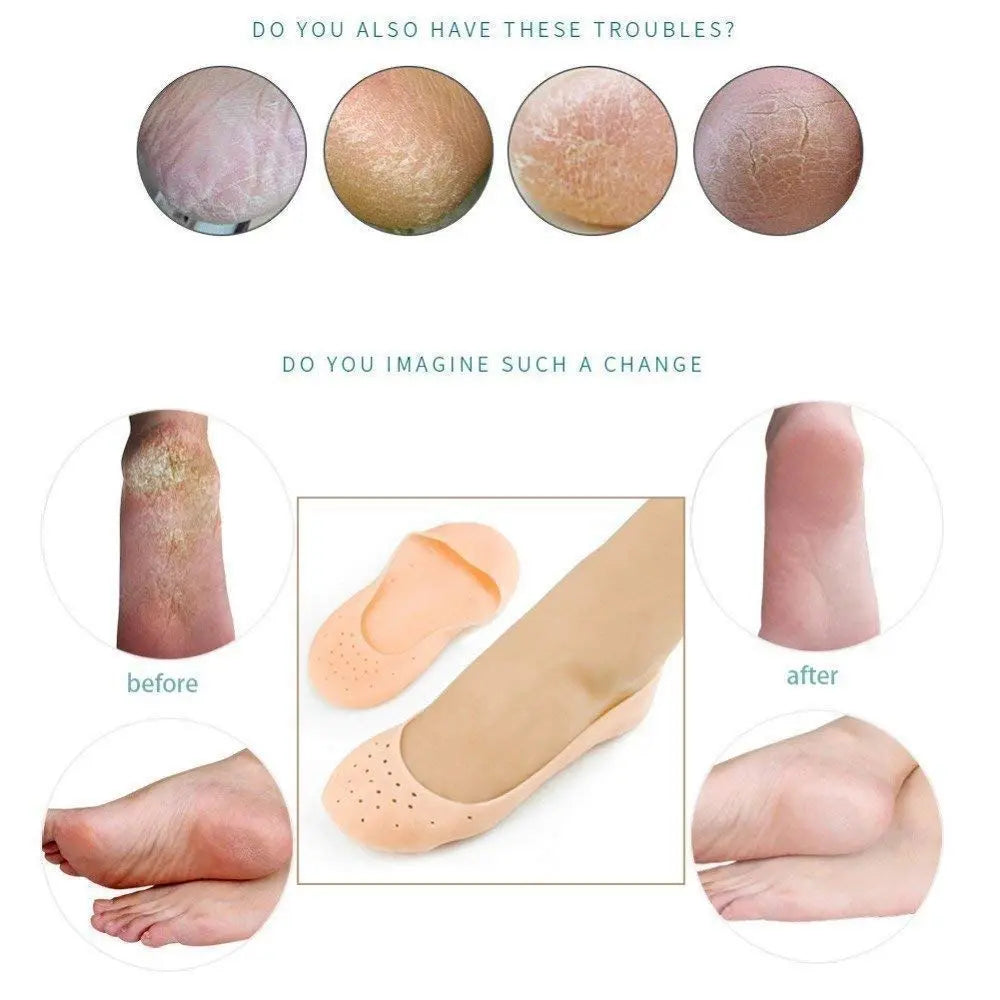 Anti Crack silicone Gel Foot Protector Moisturizing Socks your brand