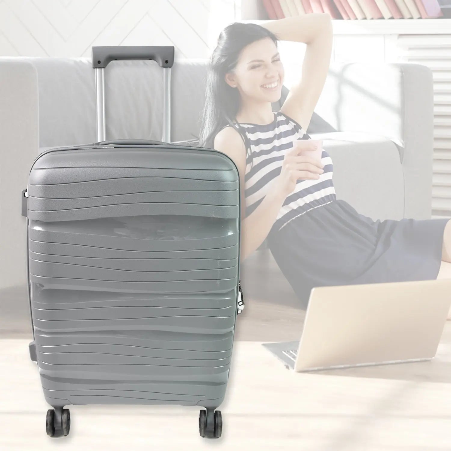 Big 3 in 1 Luggage with Wheels Travel suitcases Set (4 Pcs Set / Different Size) your brand