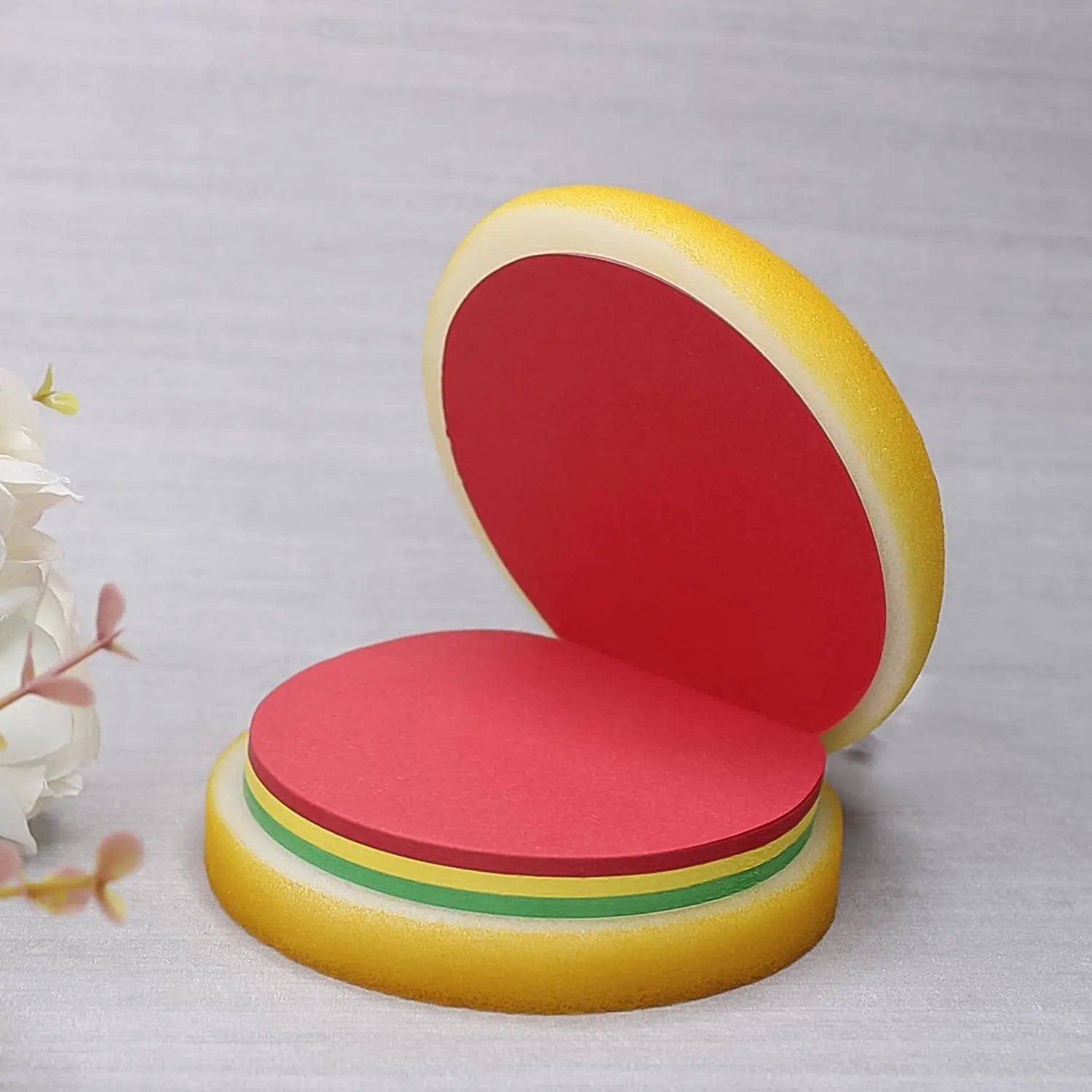 Burger Shaped Note  /  Sticky Notes  /  Memo Notes, Unique Mini Notes (Multicolor) your brand