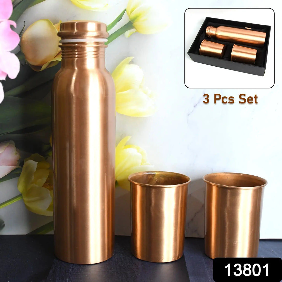 Copper Vital Water Flask