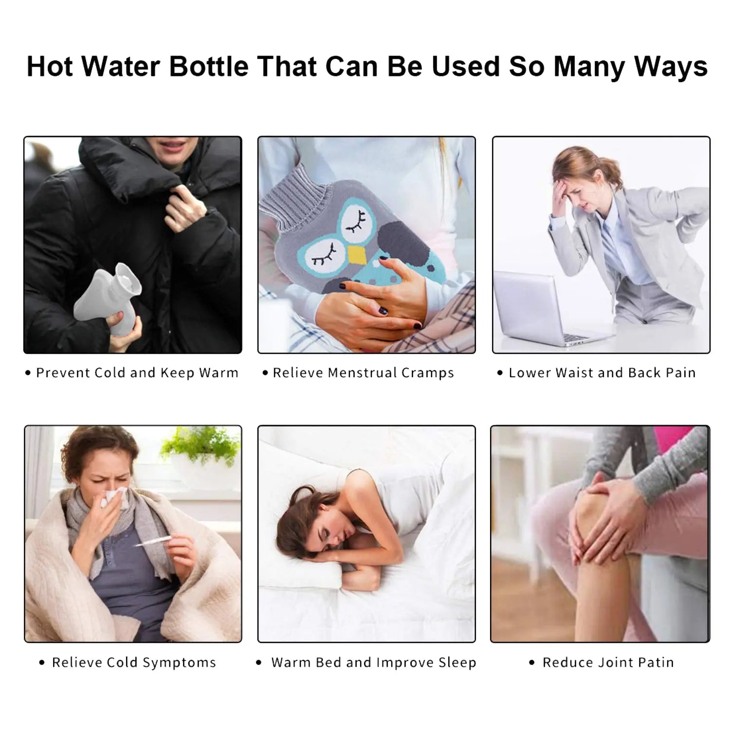 Doremon small Hot Water Bag with Cover for Pain Relief, Neck, Shoulder Pain and Hand, Feet Warmer, Menstrual Cramps. your brand