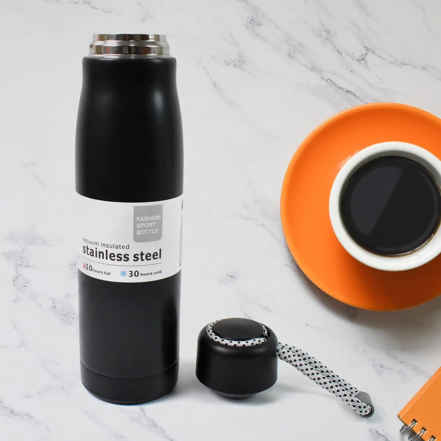 Double Wall Vacuum Insulated Water Bottle (550 ML) your brand