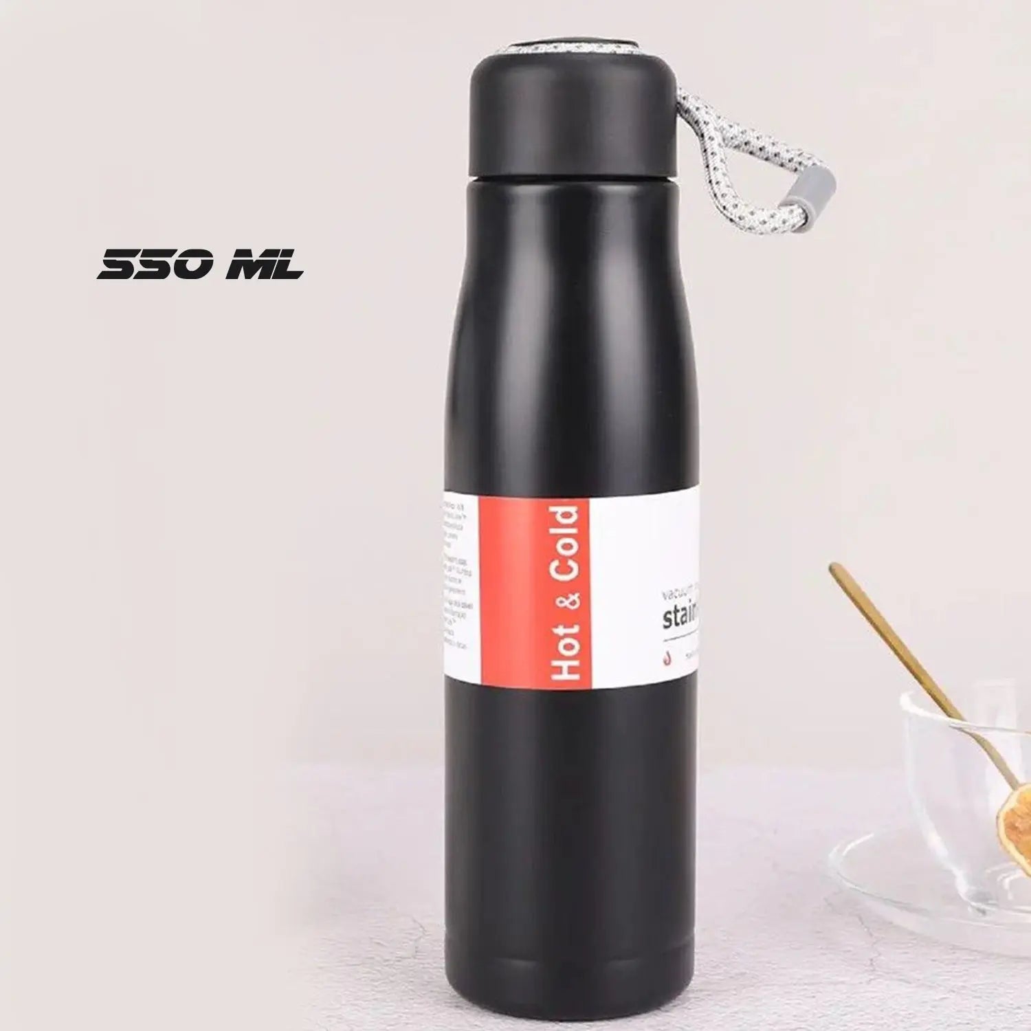 Double Wall Vacuum Insulated Water Bottle (550 ML) your brand