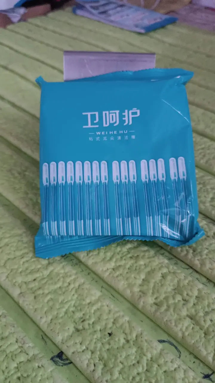 Ear wax Cleaner Stick Silicone Reusable Sticky Ear wax Removal Kit (12 Pcs Set) your brand