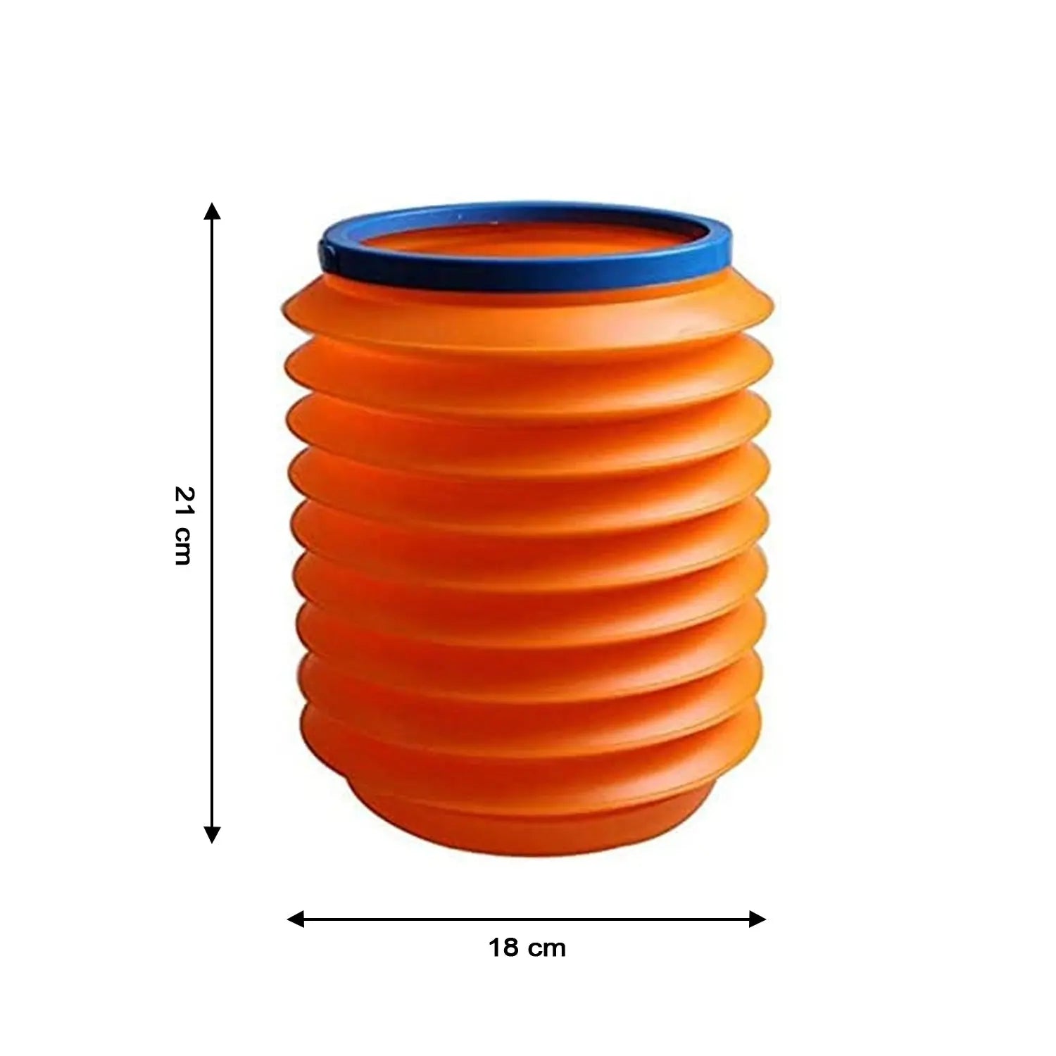 Foldable Storage Bucket, Water Container & Dustbin Multiuse bucket ( red ) your brand