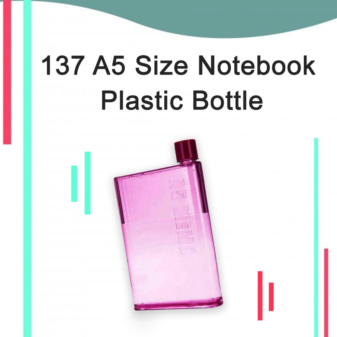 A5 Size Notebook Plastic Bottle (Any Color) your brand