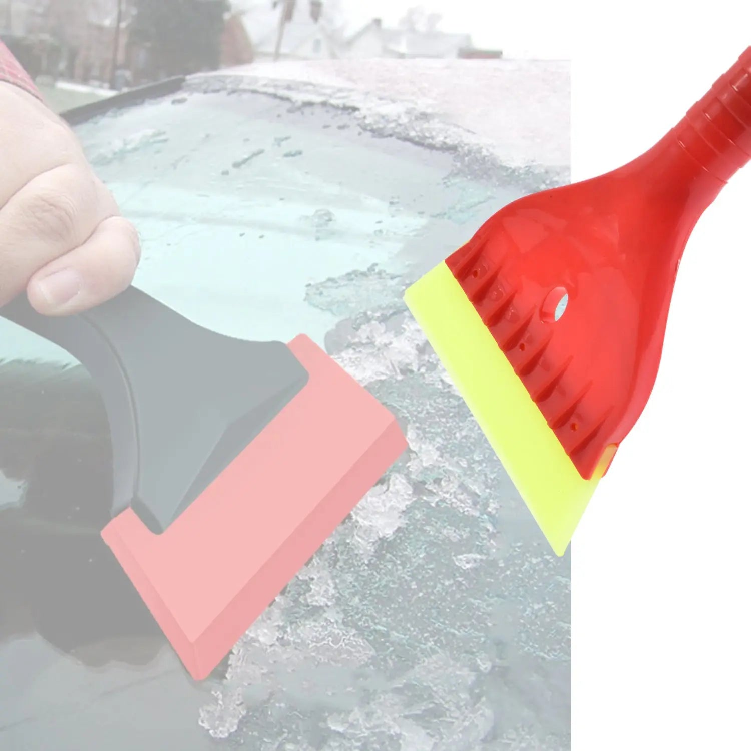 Ice Scraper Car Snow Brush 2 in 1 Comfortable Grip (1 Pc / 67 Cm Long) your brand