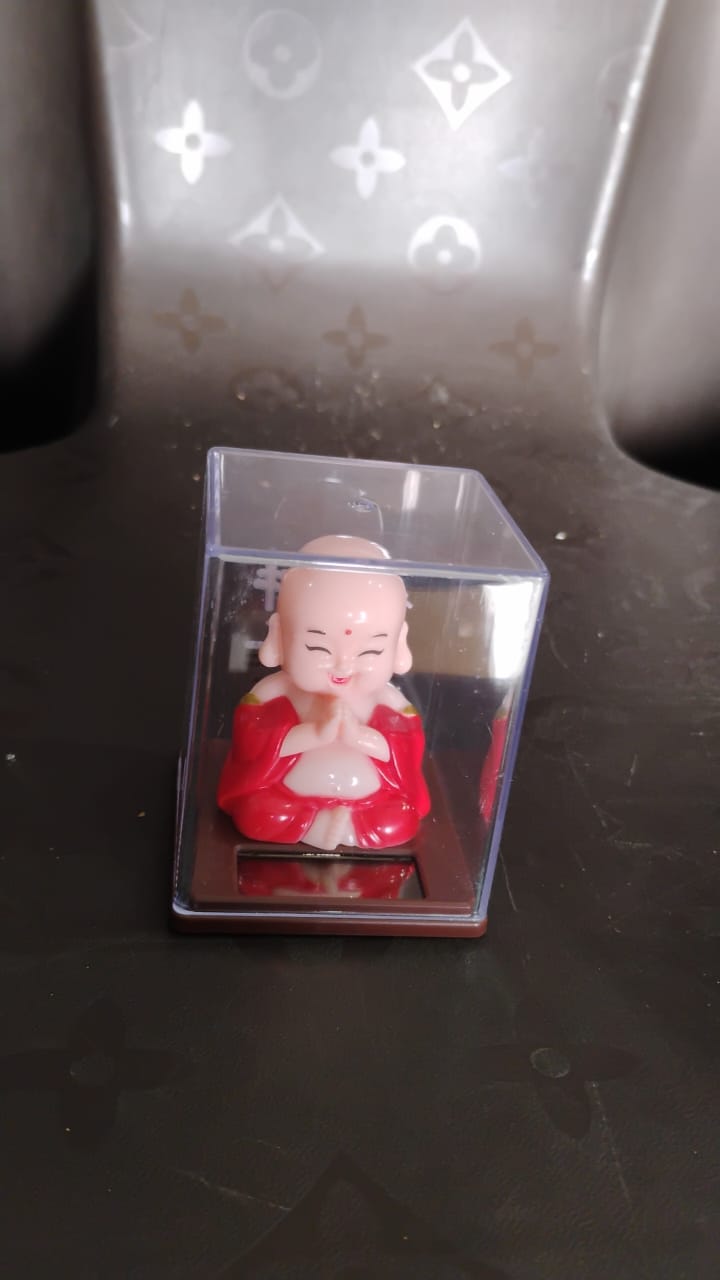 Solar Power Moving Head Buddha Statue Car Ornament (1 Pc  Mix Color) - Shopmania Wholesale