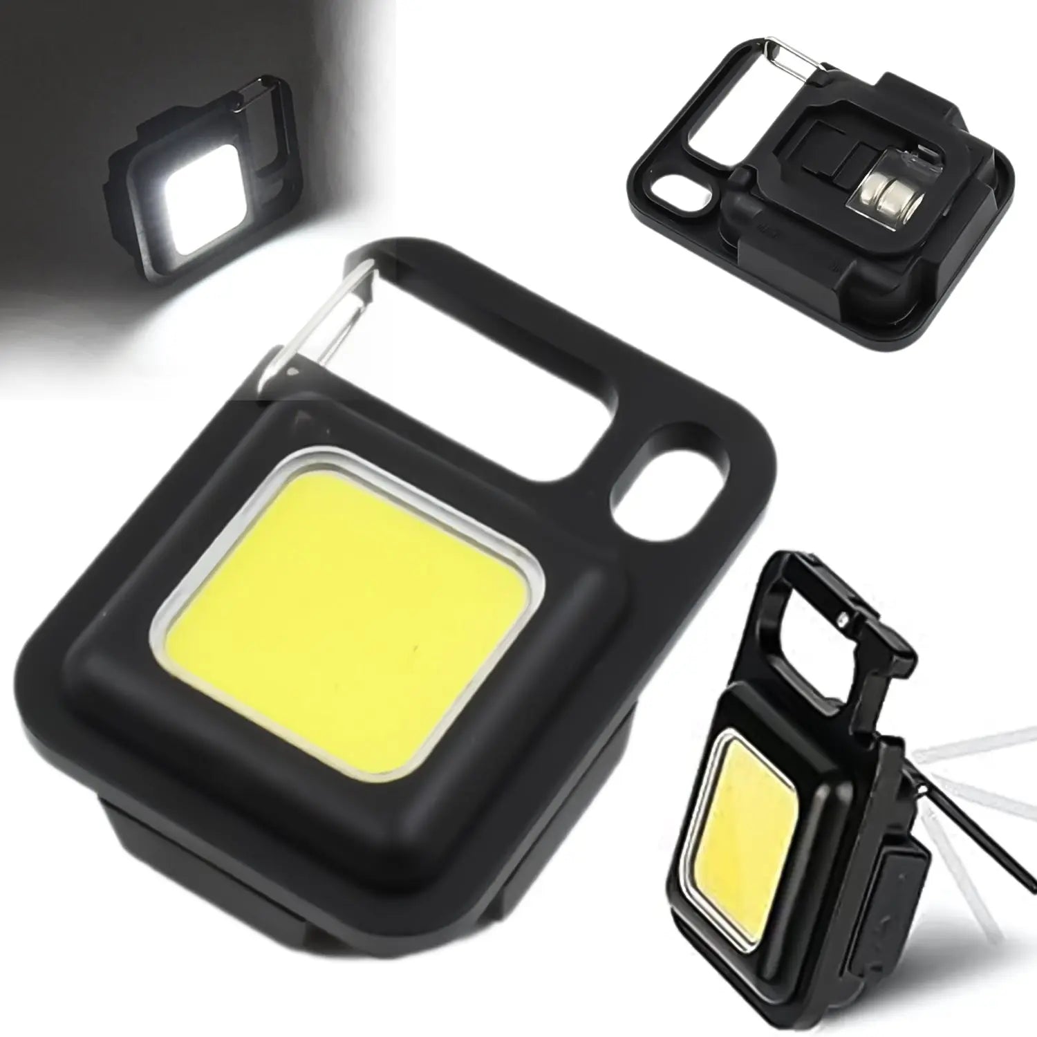 LED Battery Operated Keychain Flashlight Small Work Light with Folding Bracket Bottle Opener for Camping, Hiking, Emergency  (1 Pc / MOQ :- 36 Pcs) your brand