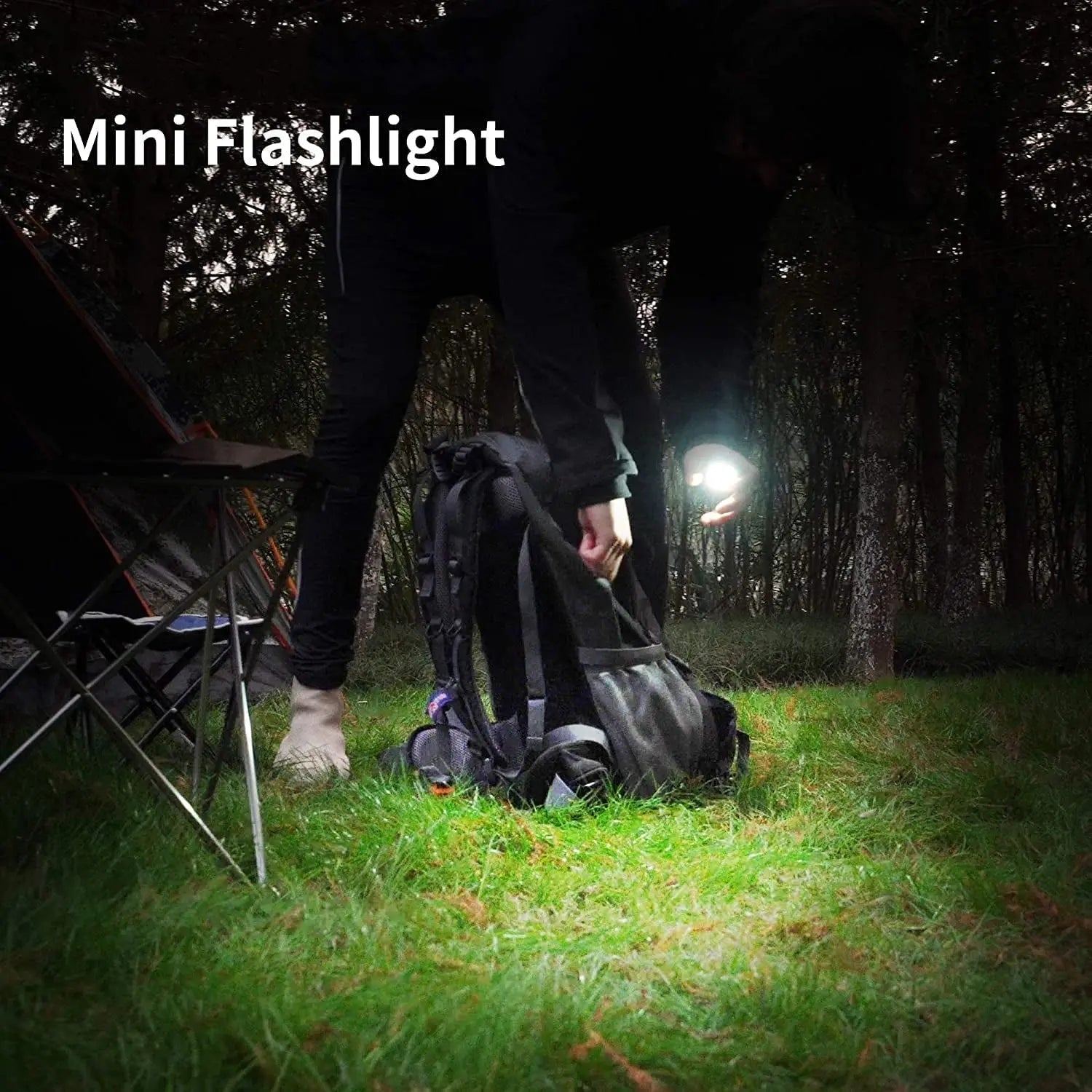 LED Battery Operated Keychain Flashlight Small Work Light with Folding Bracket Bottle Opener for Camping, Hiking, Emergency  (1 Pc / MOQ :- 36 Pcs) your brand