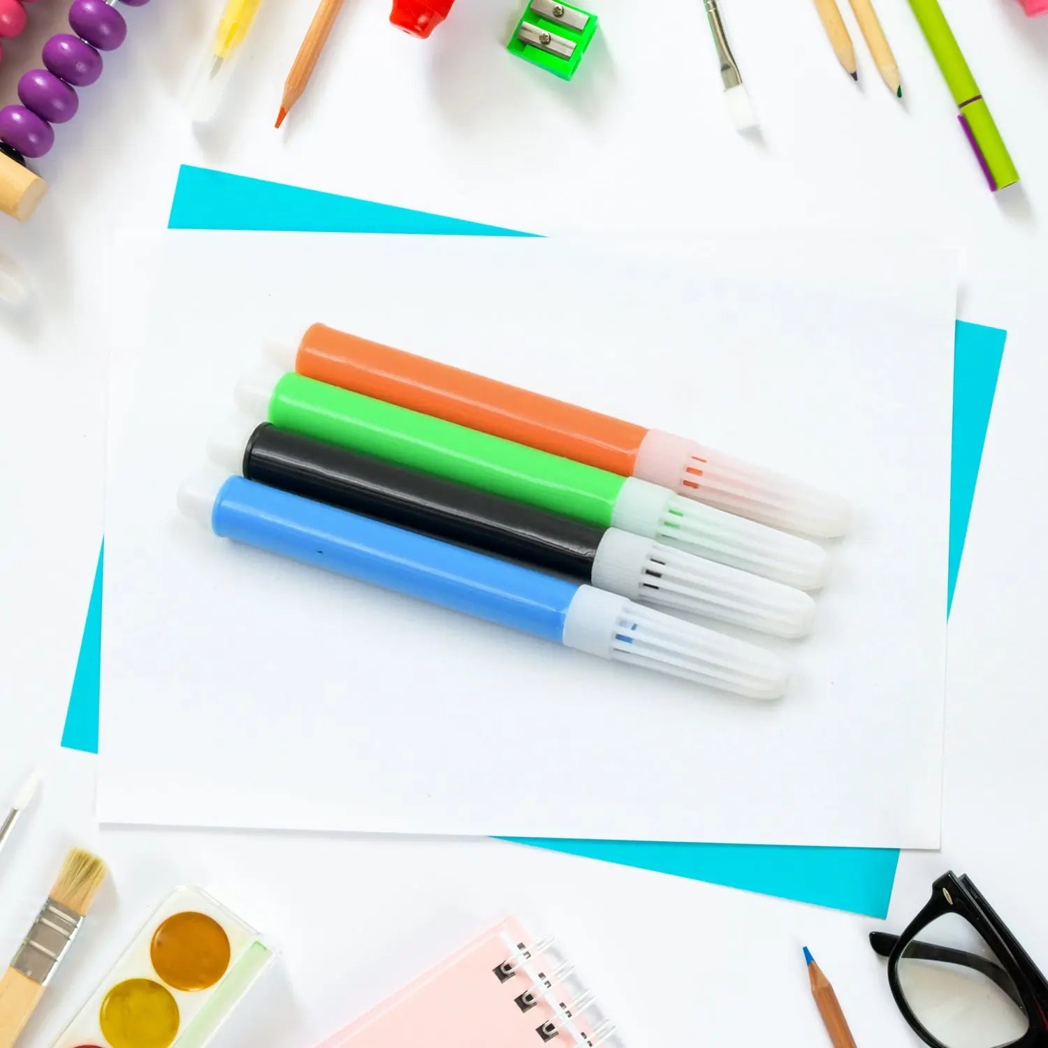 Marker Pen Color, Drawing Art Set for Kids Crafts Kit Children Gift Painting Birthday Gift for Beginner and Serious Artists, Art Supplies Waterproof Writing for DIY Crafts (4 Pcs Set) your brand
