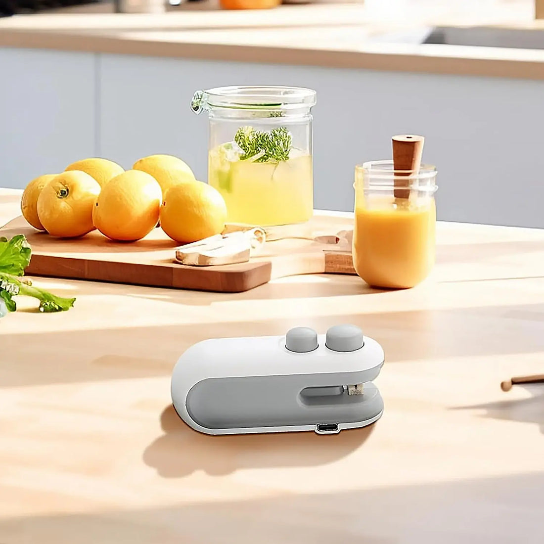 Mini Bag Sealer, 2 in 1 Seal & Cutter Heat Sealers, TYPE-C USB Charging Portable Bag Reseller, Handle Food Sealer, Sealing Machine for Food Storage Plastic Bags Snacks Keep Food Fresh your brand