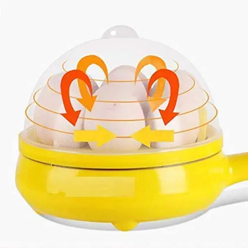 Multi functional Electric 2 in 1 Egg Frying Pan with Egg Boiler Machine Measuring Cup with Handle your brand