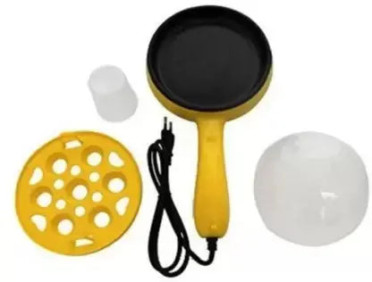 Multi functional Electric 2 in 1 Egg Frying Pan with Egg Boiler Machine Measuring Cup with Handle your brand