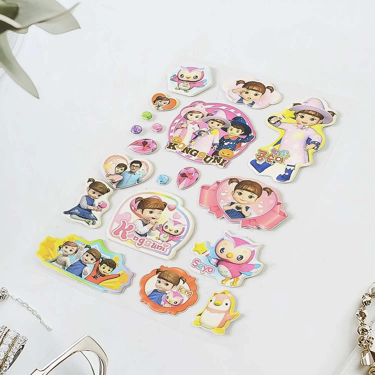 Multipurpose Adhesive 3D Stickers (1 Sheet / 15×10 Cm) your brand