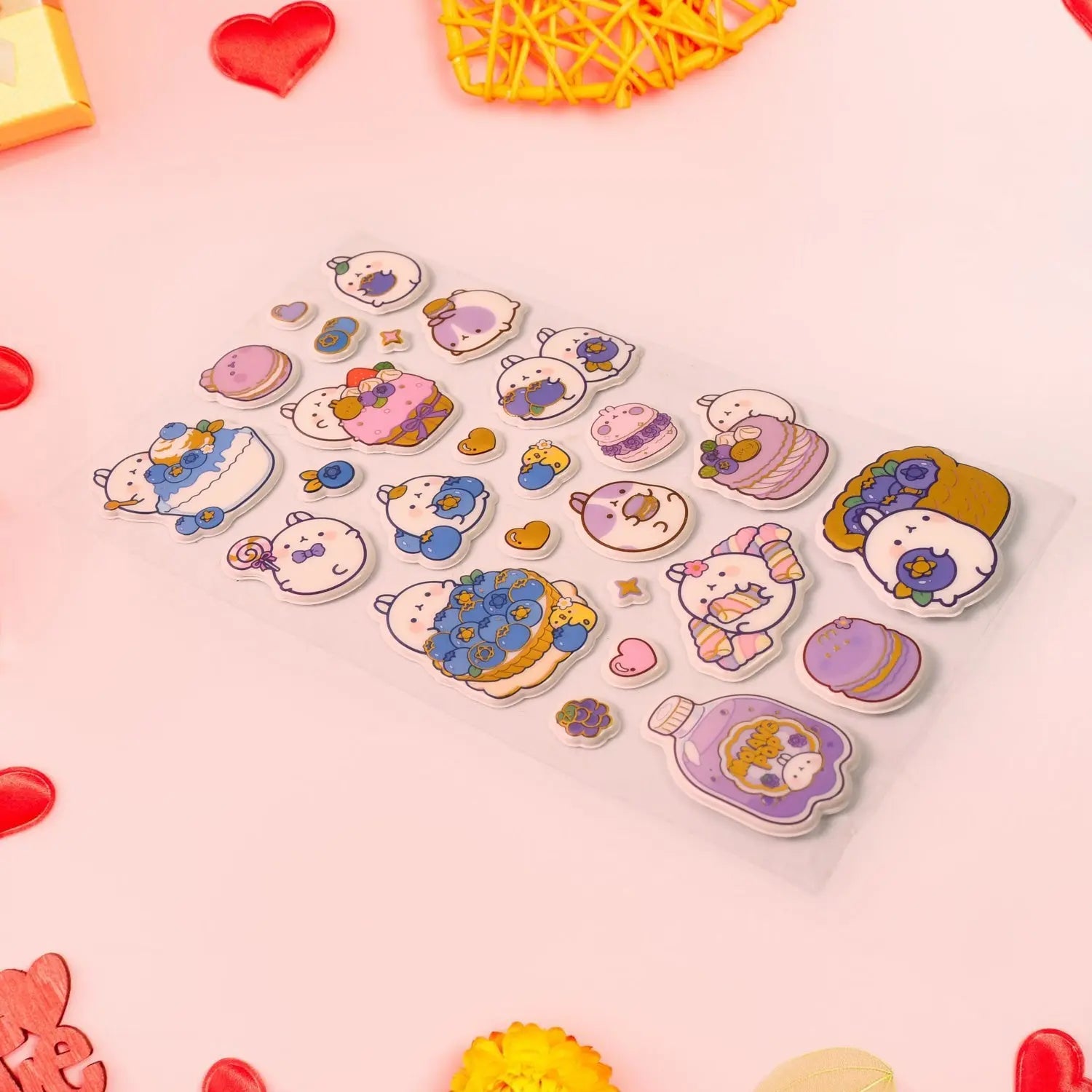 Multipurpose Adhesive 3D Stickers (1 Sheet / 17×10 Cm) your brand