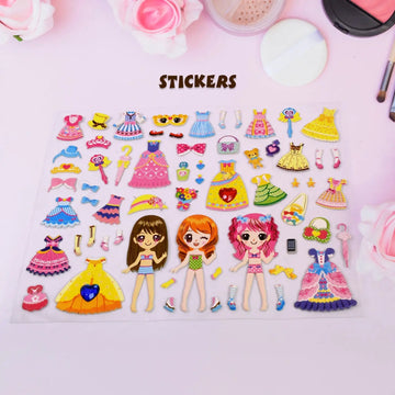 Multipurpose Adhesive 3D Stickers (1 Sheet / 19×15 Cm) your brand