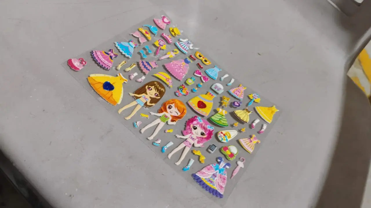 Multipurpose Adhesive 3D Stickers (1 Sheet / 19×15 Cm) your brand