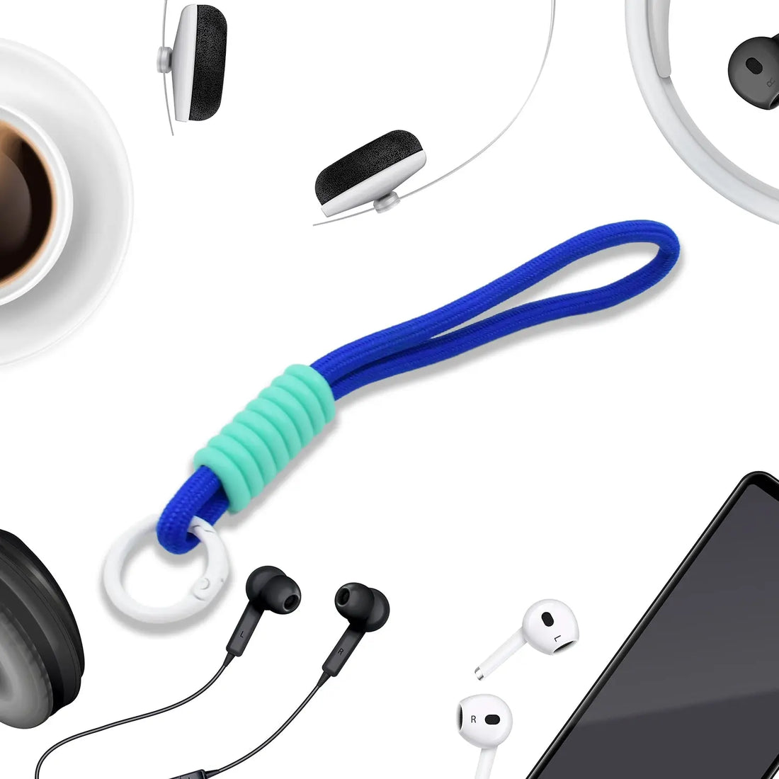 Multipurpose Adjustable Hand Wrist Strap Lanyard Cellphone, Phone Strap (1 Pc / 6 Inch / Multicolor) your brand