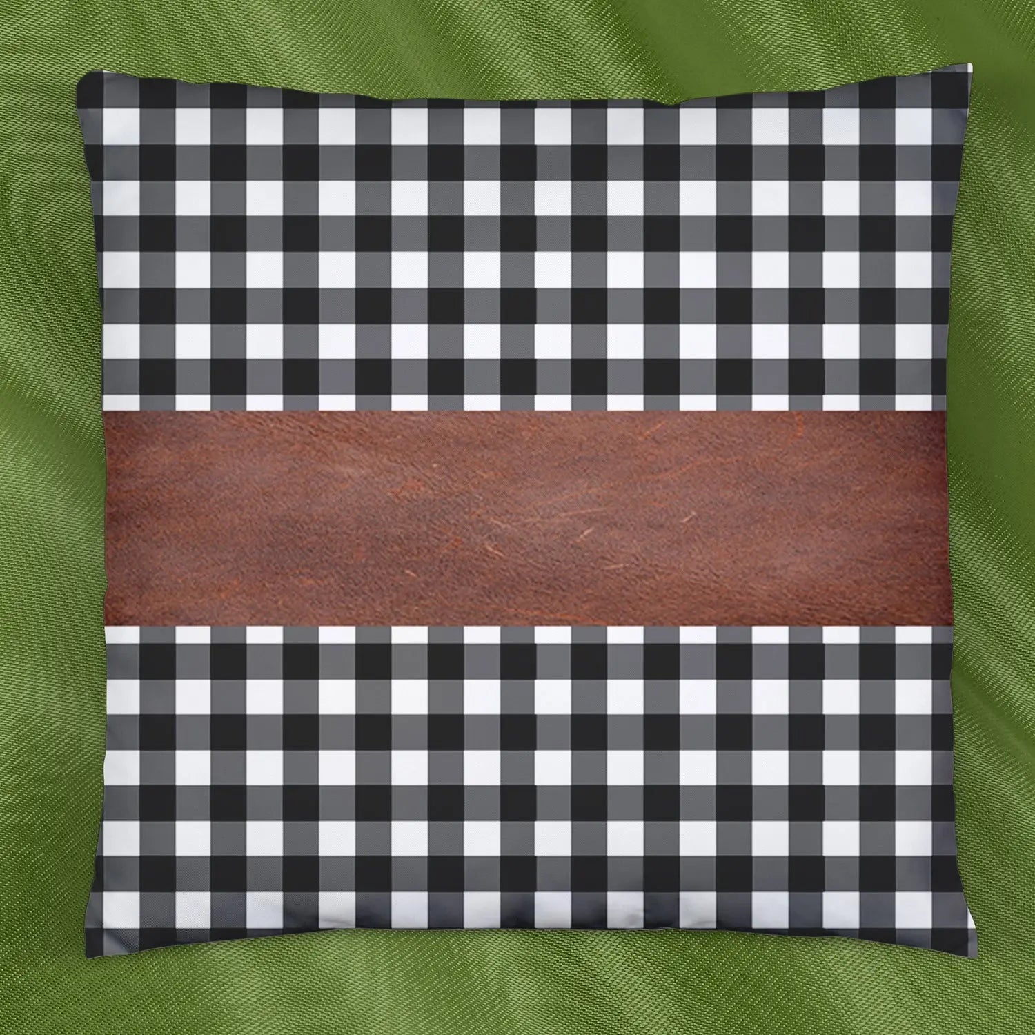 Pillow Covers, Leather & Cotton Cushion Covers (17 × 17 Inch / 1 Pair / 2 Pc) your brand