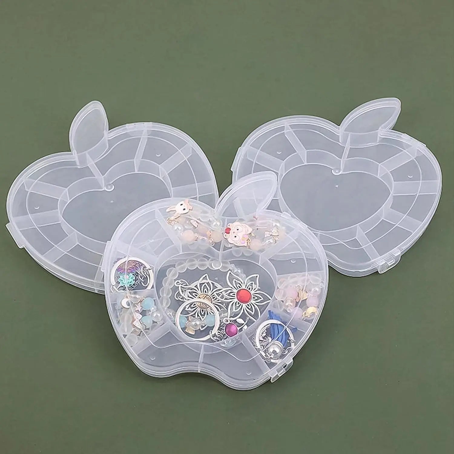 Plastic Apple Shape Jewellery Storage Box (1 Pc) your brand