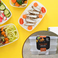 Plastic Square Lunch Box, Kitchen Containers Set (3 Pcs Set) your brand