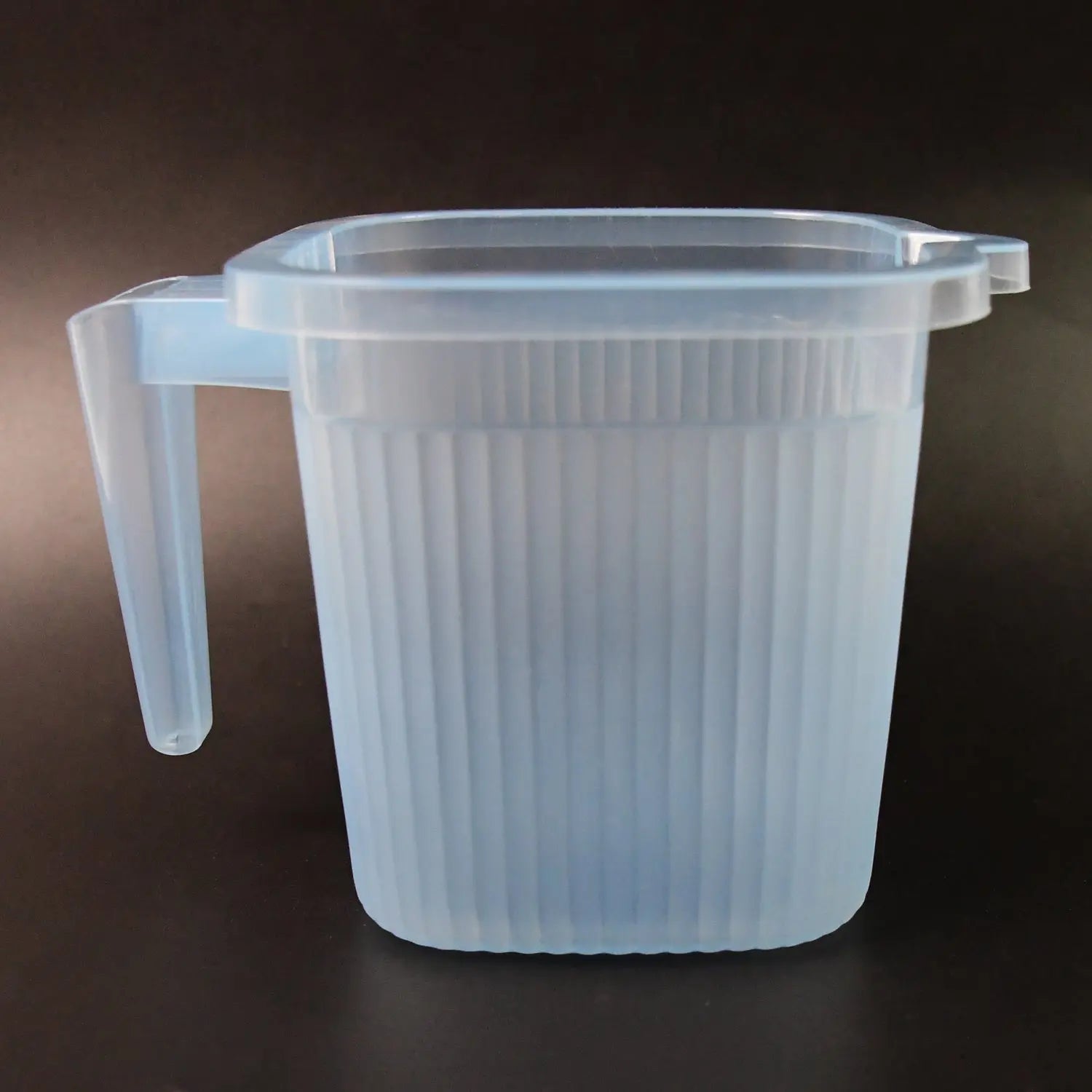 Plastic Square Transparent  Bath Water Mug (1 Pc / 1000 ML / Mix Color) your brand