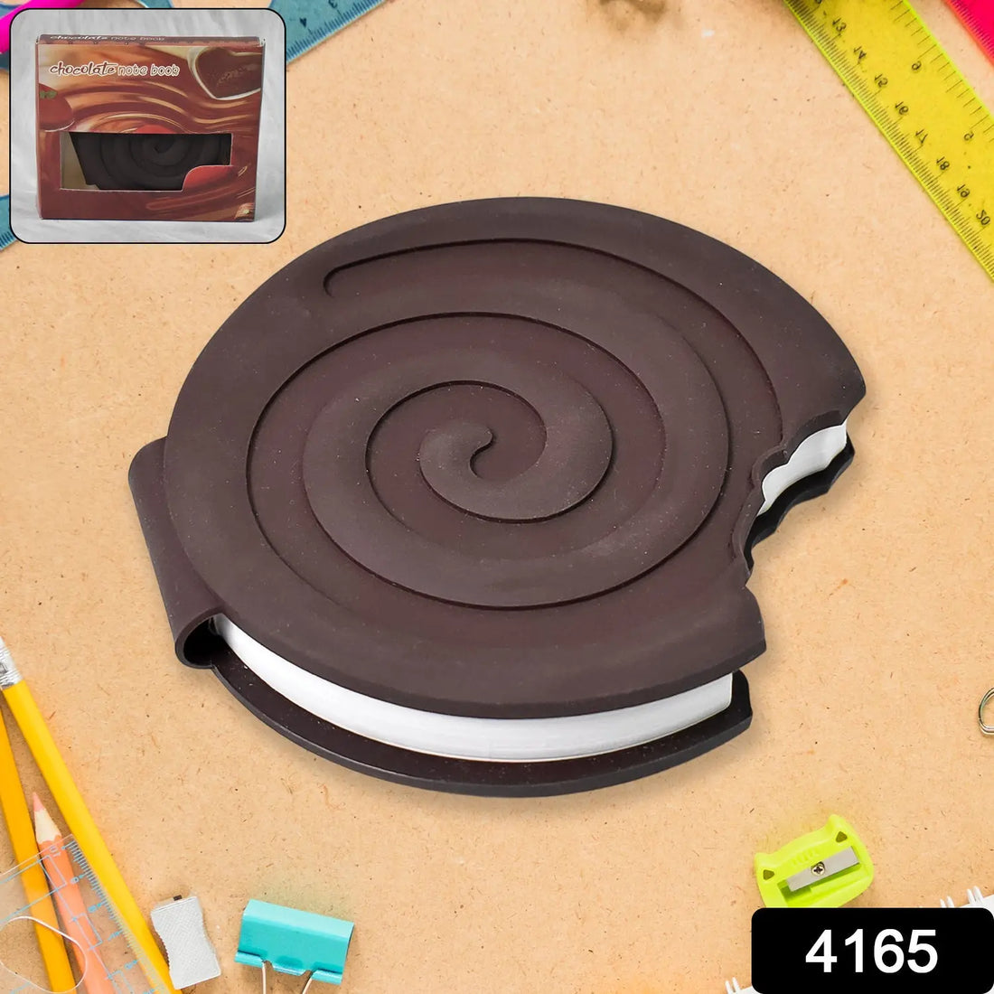ROUND CHOCOLATE DIARY NOTEBOOKS ORIGINAL SMELL WRITING PRACTICE BOOK ( 1PC / BOOK) your brand