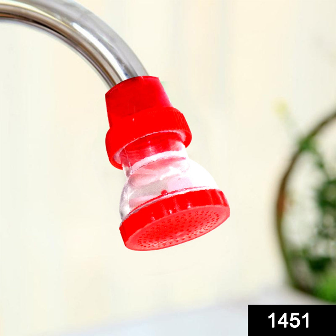 Big plastic 360-degree shower head faucet, versatile design.