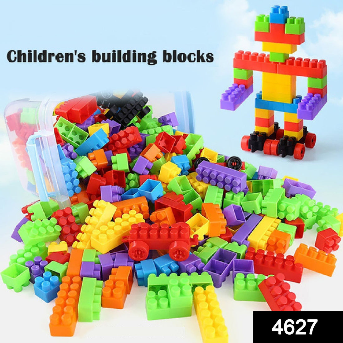 Small blocks toy set, gift pack for kids, block game.