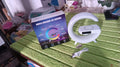 Smart Alarm Clock with G-Shape RGB Light Bluetooth Speaker, Wireless Charging (1 Pc) your brand