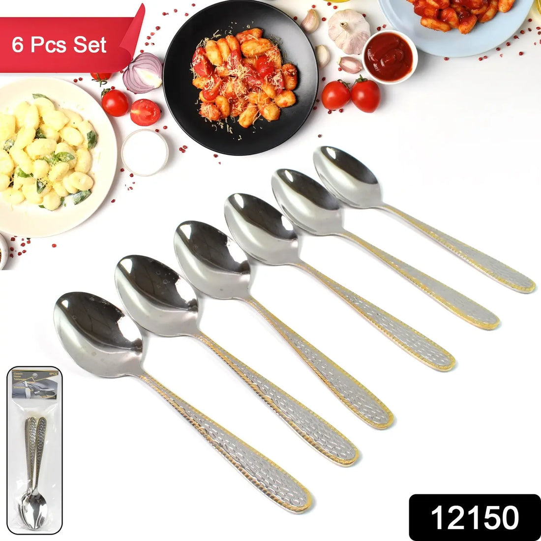 OpalBordered Gold Spoons