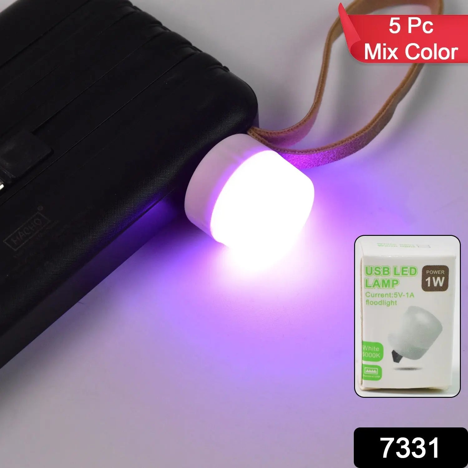 USB LED LAMP Night Light, Mini Portable for PC and Laptop (5 pcs Set / Mix Color) your brand