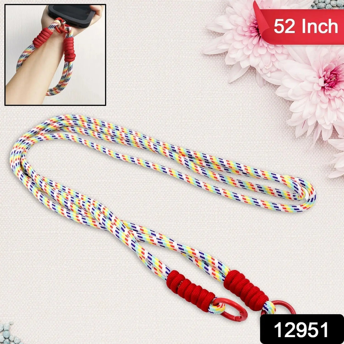 Universal lanyard for phone, Cross-body Cell Phone Lanyard  With All Smartphones (1 pc / 52 Inch / Multicolor) your brand