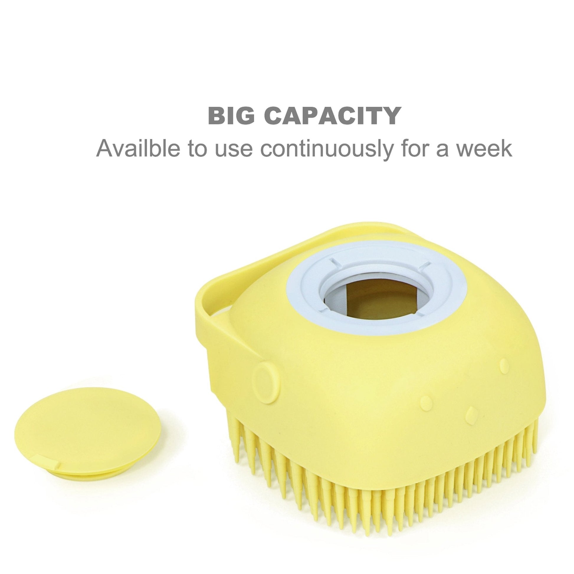 Silicone Massage Bath Body Brush Soft Bristle With Shampoo Dispenser - Shopmania Wholesale