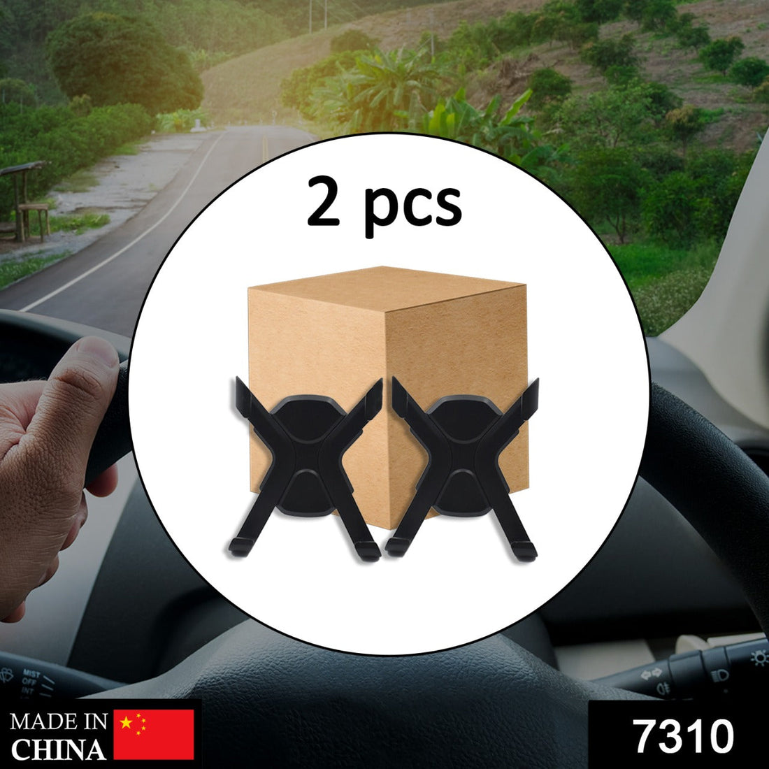 Air vent holder for car with secure mount