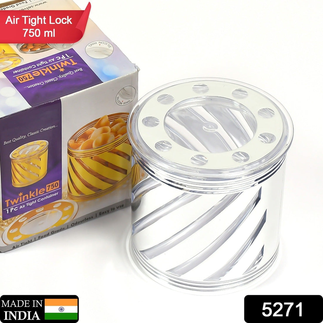 Airtight dry fruit storage container for kitchen