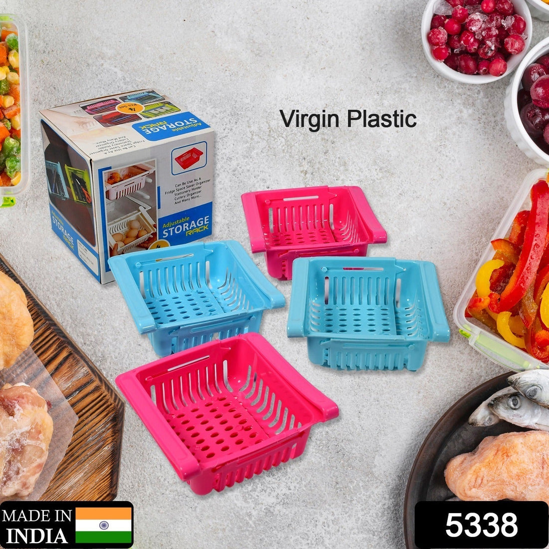 Multi-color trays set