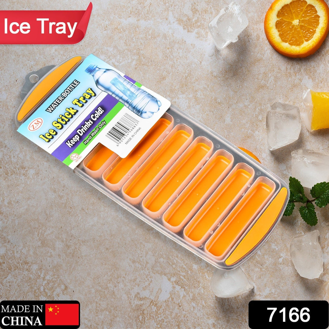 Ice cube tray with sticks