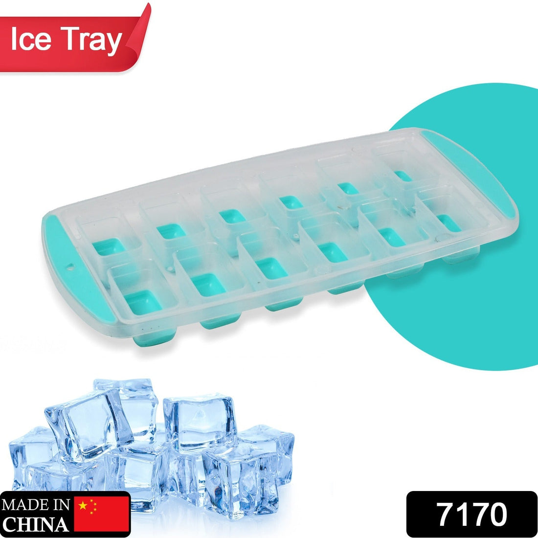 Silicone ice cube tray