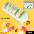 CARTOON SHAPE MOLD ICE CANDY, POPSICLE MOLD ICE, PLASTIC ICE CANDY MAKER KULFI MAKER MOLDS SET WITH 4 CUPS (1 PC / MULTICOLOR) your brand