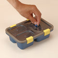 Plastic Lunch Box for Kids, Lunch Box for Kids 3 Compartment Insulated Lunch Box Tiffin Box for Boys, Girls, School & Office Men (3 Compartment Lunch Box) - Shopmania Wholesale