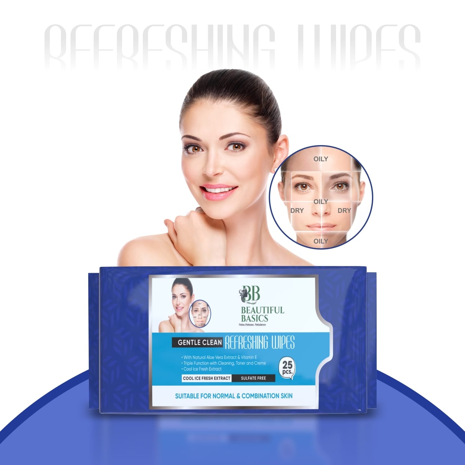 Refreshing Wet Wipes for Face | Facial Cleansing | Refreshing & Skin Hydration| Soothing for skin | pH Balance & Alcohol Free | Nourishing with Fruit extract | 25 Wipes - Shopmania Wholesale