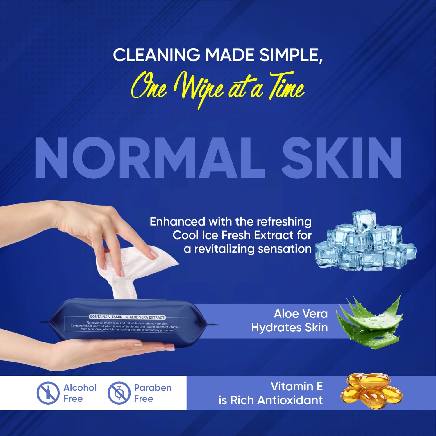 Refreshing Wet Wipes for Face | Facial Cleansing | Refreshing & Skin Hydration| Soothing for skin | pH Balance & Alcohol Free | Nourishing with Fruit extract | 25 Wipes - Shopmania Wholesale