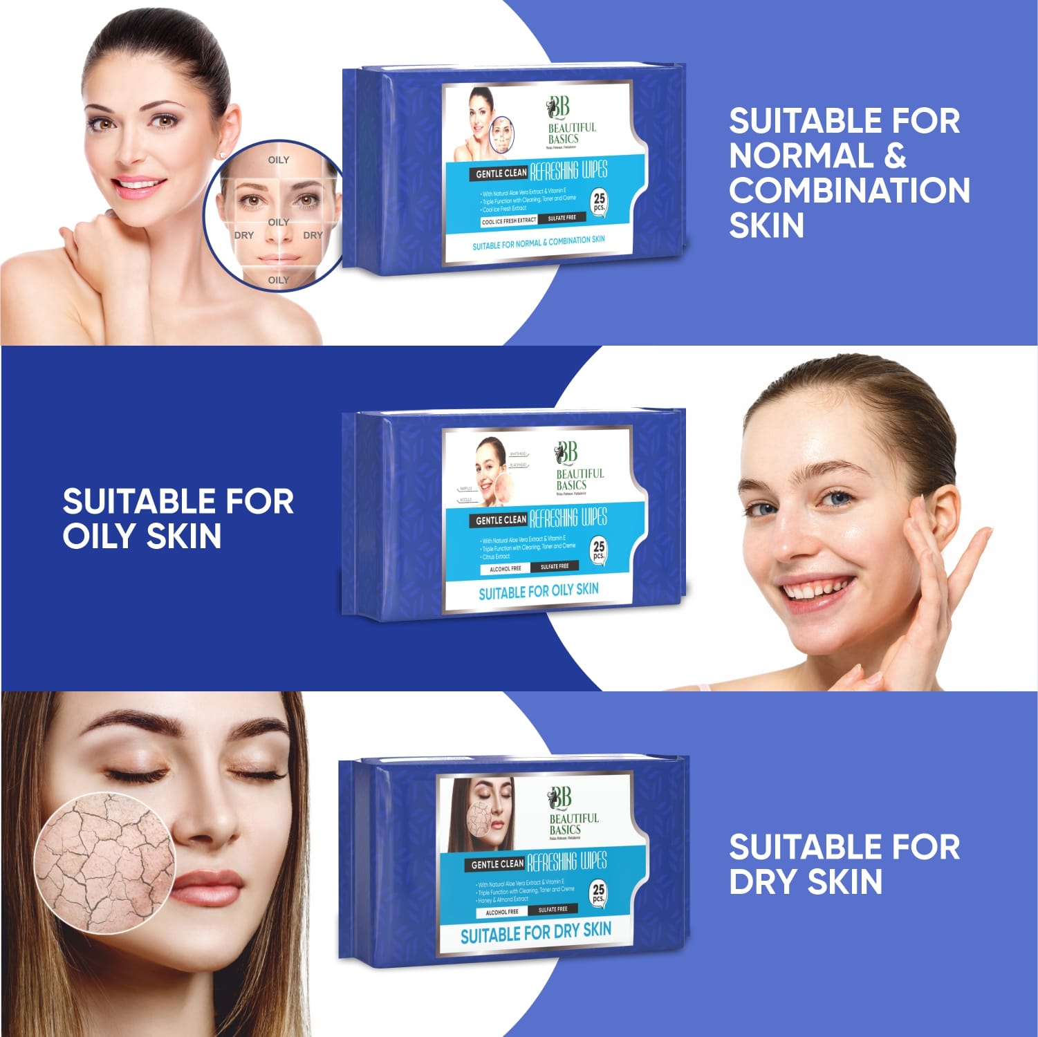 Refreshing Wet Wipes for Face | Facial Cleansing | Refreshing & Skin Hydration| Soothing for skin | pH Balance & Alcohol Free | Nourishing with Fruit extract | 25 Wipes - Shopmania Wholesale