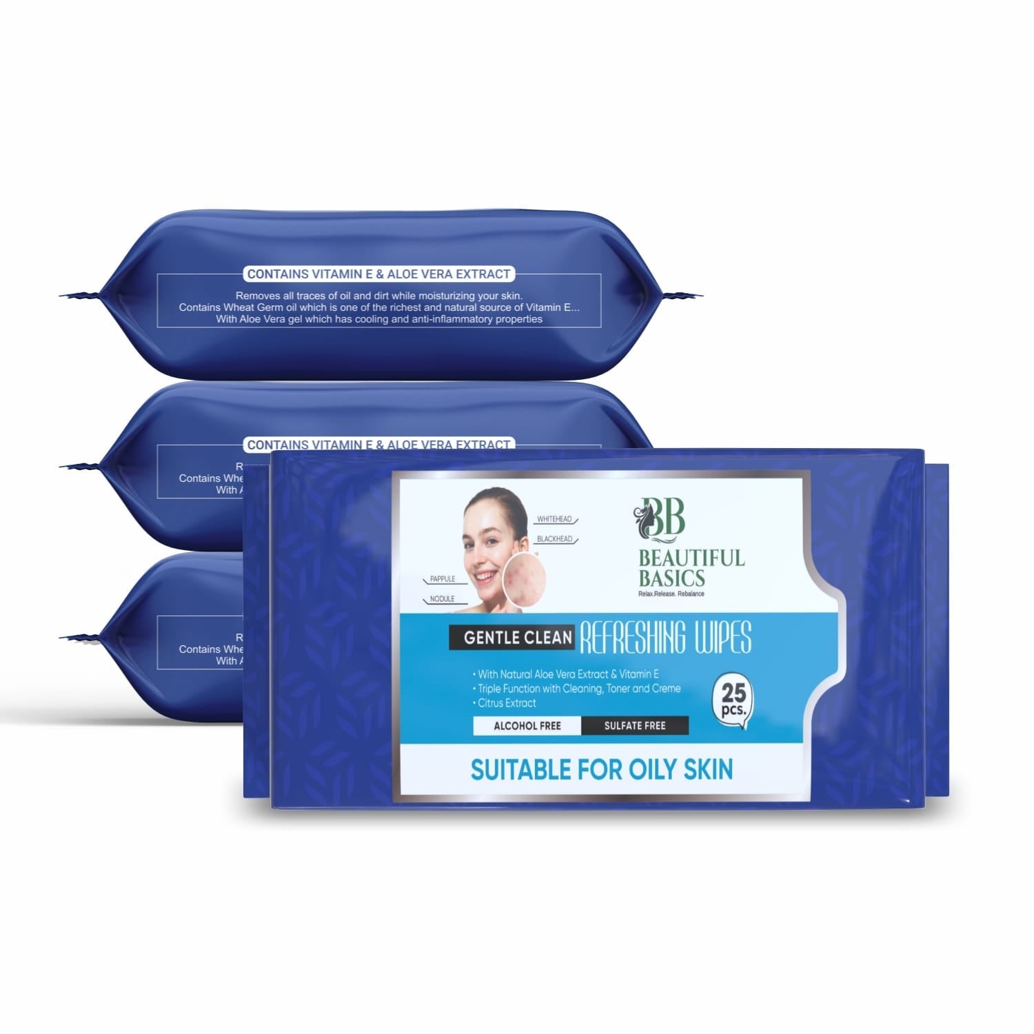 Refreshing Wet Wipes for Face | Facial Cleansing | Refreshing & Skin Hydration| Soothing for skin | pH Balance & Alcohol Free | Nourishing with Fruit extract | 25 Wipes - Shopmania Wholesale