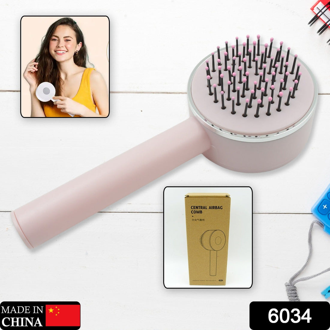 Air cushion massage brush