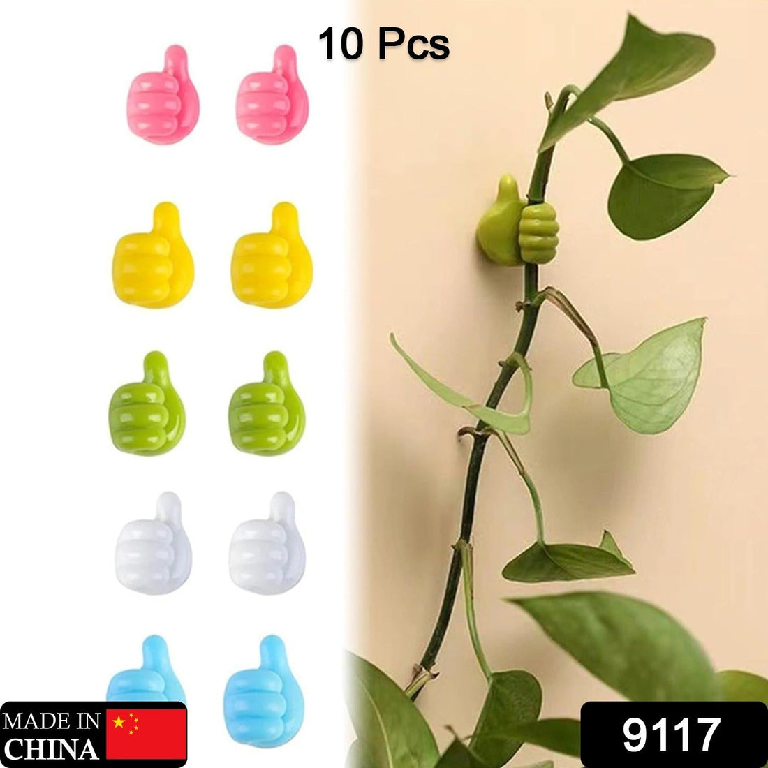 Multi-colored cable clips for desk and home use