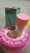 Portable Crusher Juicer With Handle & Straw, USB Rechargeable 6 Blades (420 ML) your brand