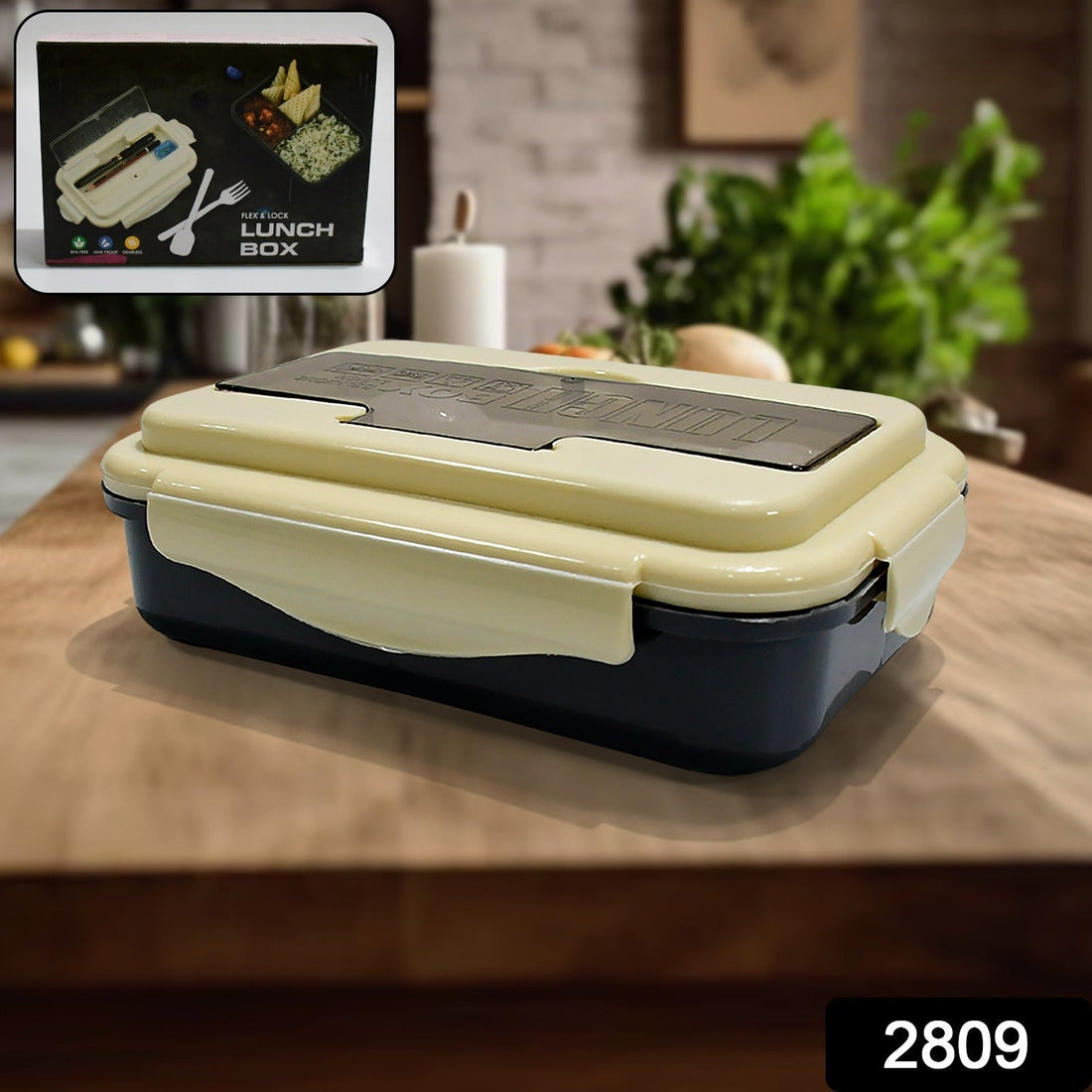 Lunch Box Flex Lock Plastic Liner Lunch Container, Portable Tableware Set for Kid Adult Student Children Keep Food Warm your brand